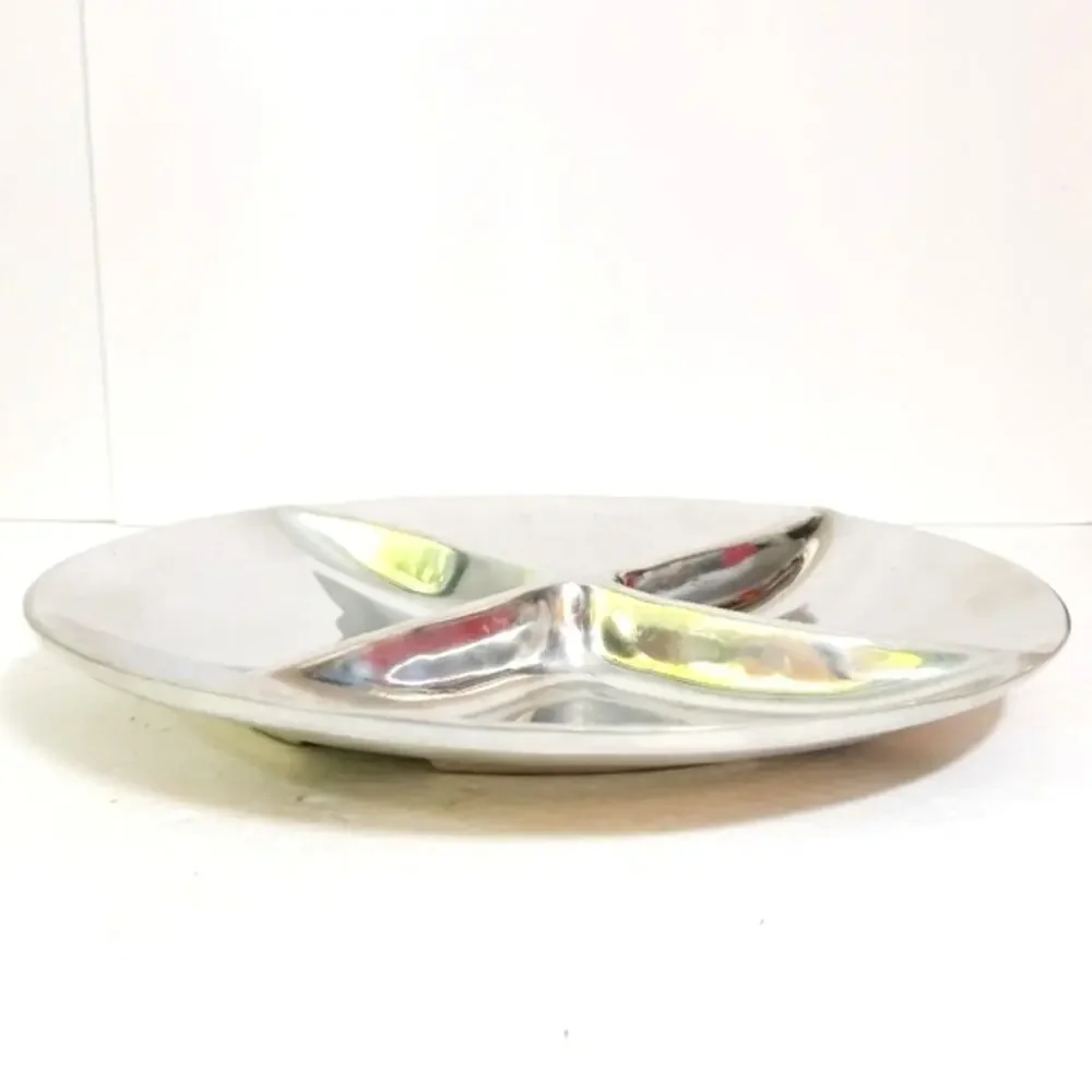 Pottery Barn cast aluminum divided tray platter